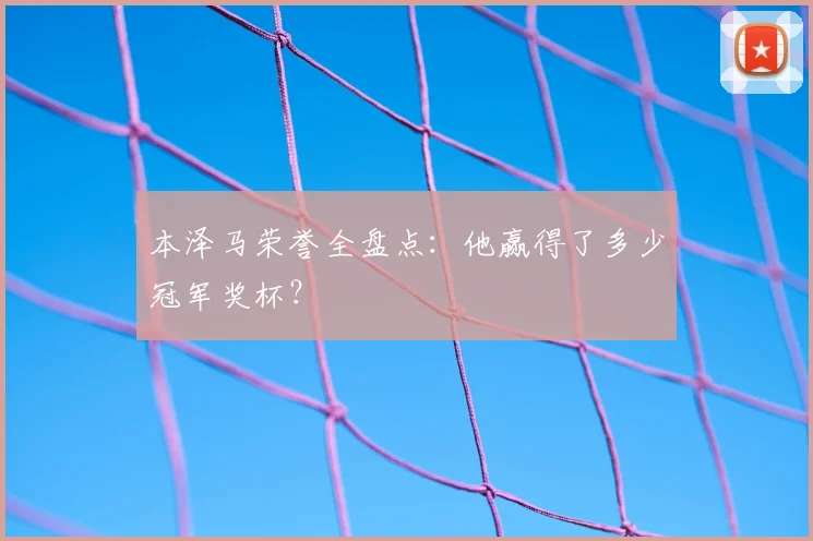 本泽马荣誉全盘点：他赢得了多少冠军奖杯？